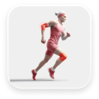 3D Image of a Man Running